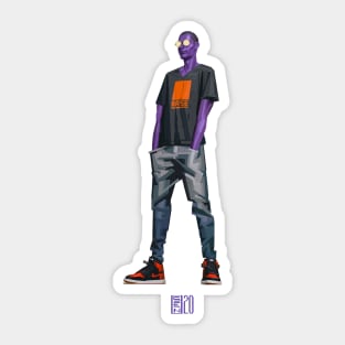 Lavender Dave Sticker